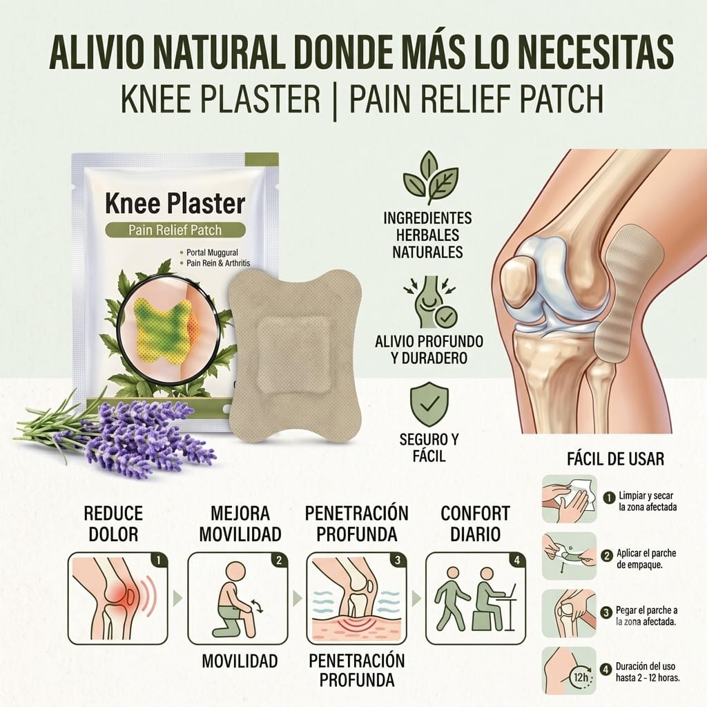 Parches de Alivio del Dolor de Rodilla 12pcs